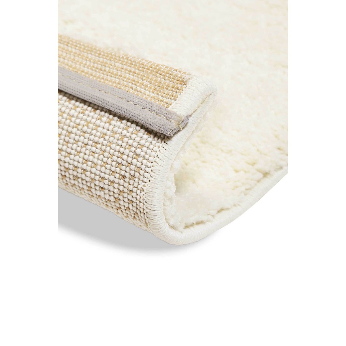 Tapis à poils courts doux, aspect laineux ,  Tilda blanc cendré, WECON HOME