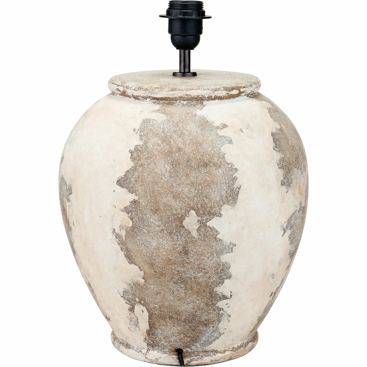 Lulu Tall Antique Finish Stoneware Table Lamp Base brown , ÉDITÉ
