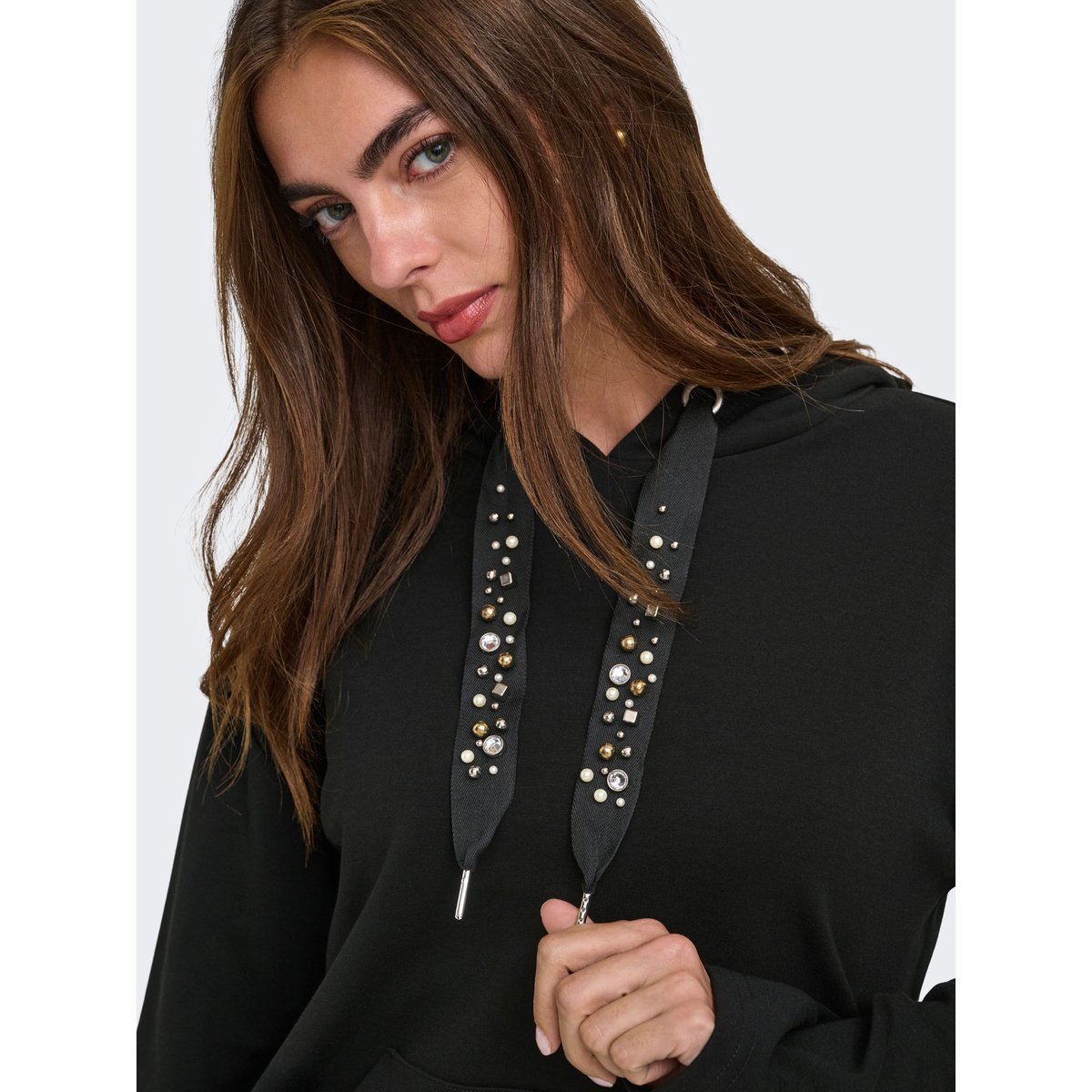 Sweat À Capuche black 1, ONLY