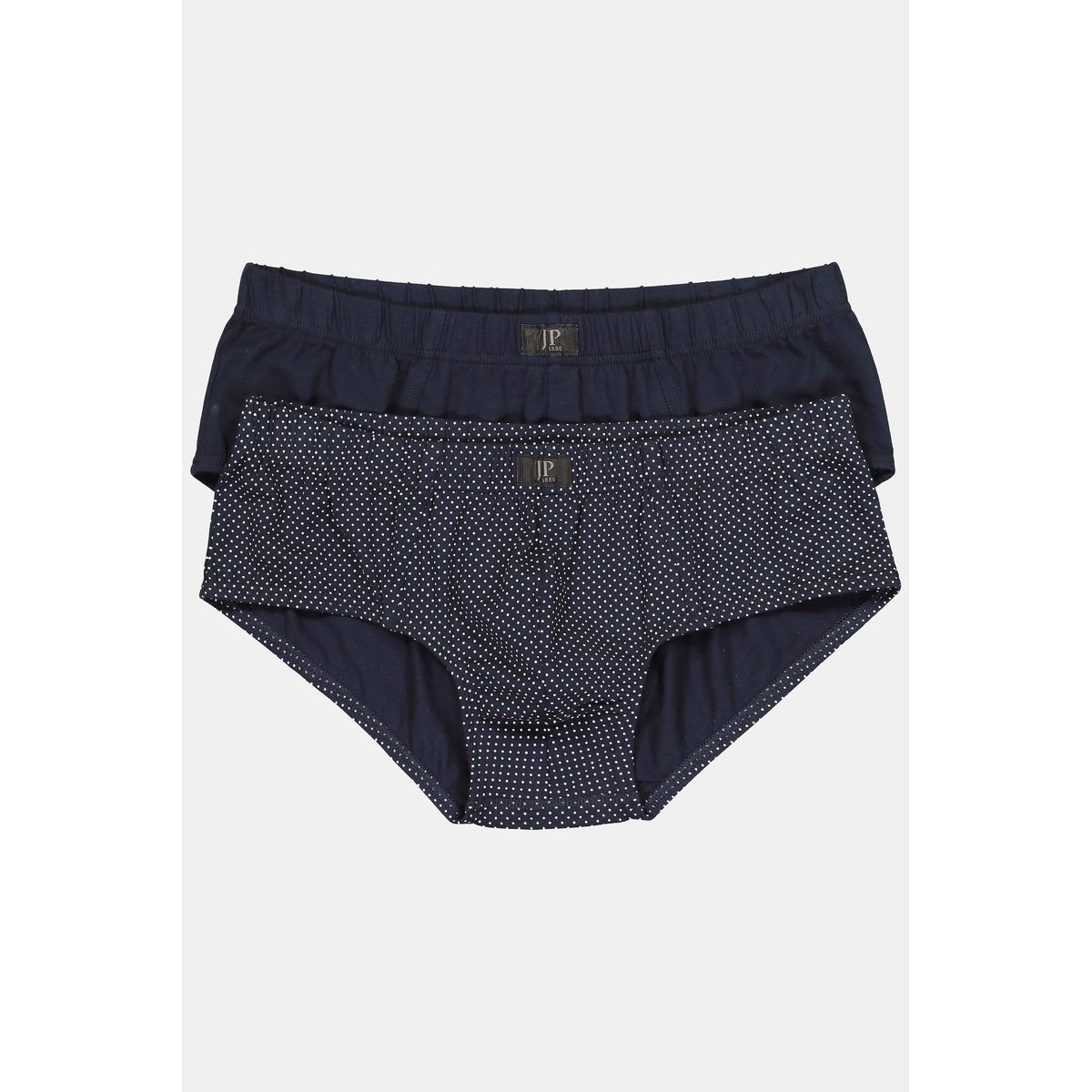 Lot de 2 slips ventre confort bleu marine, JP1880