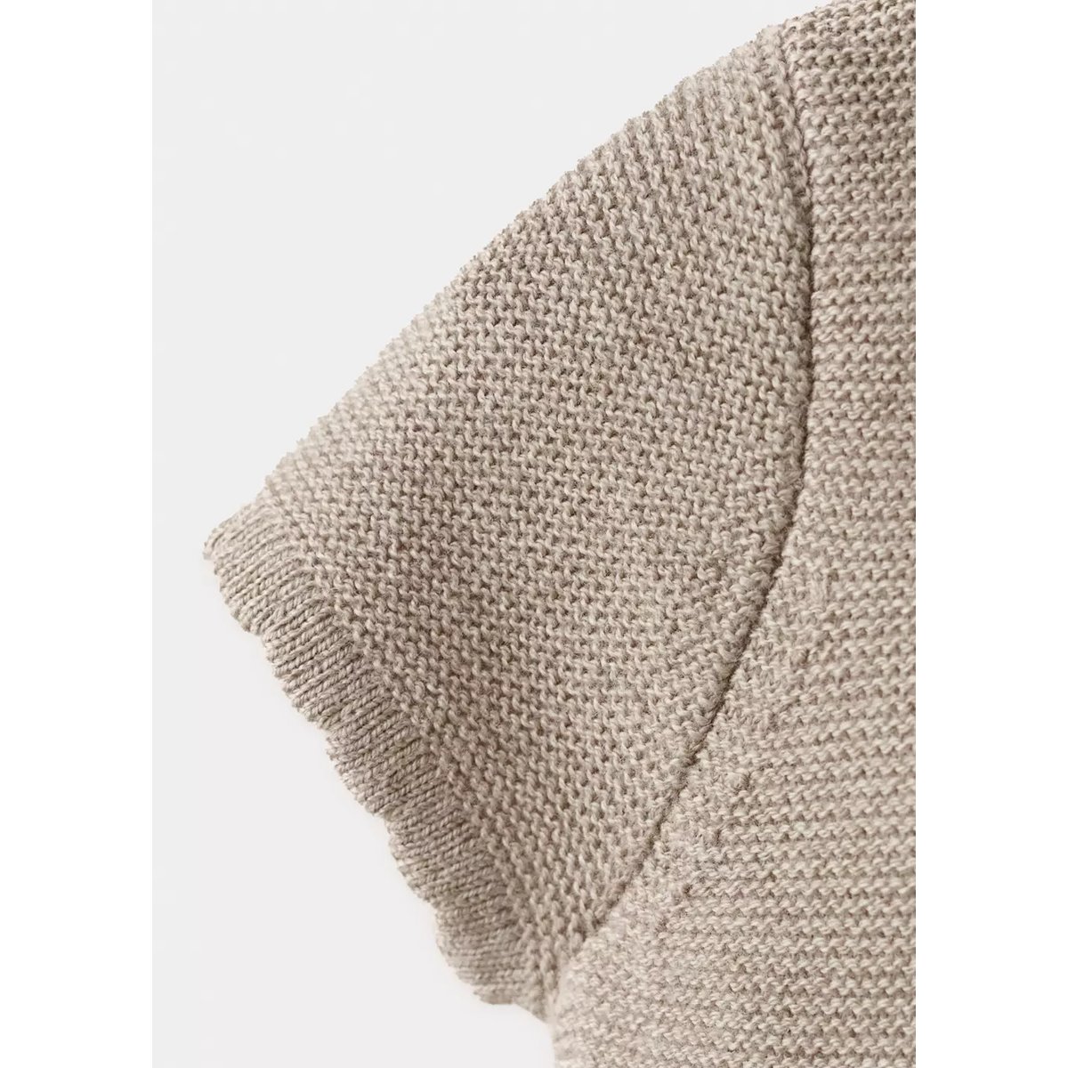 T-shirt en maille fine marron moyen, MANGO BABY