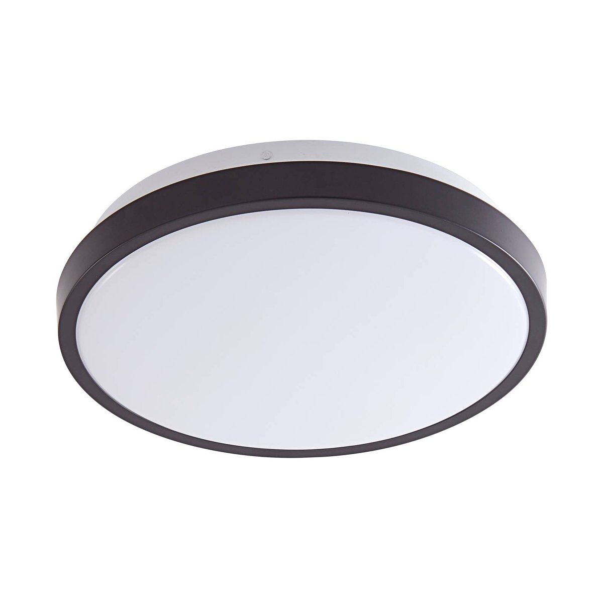 Plafonnier en métal moderneLED, Medon noir, blanc, LINDBY