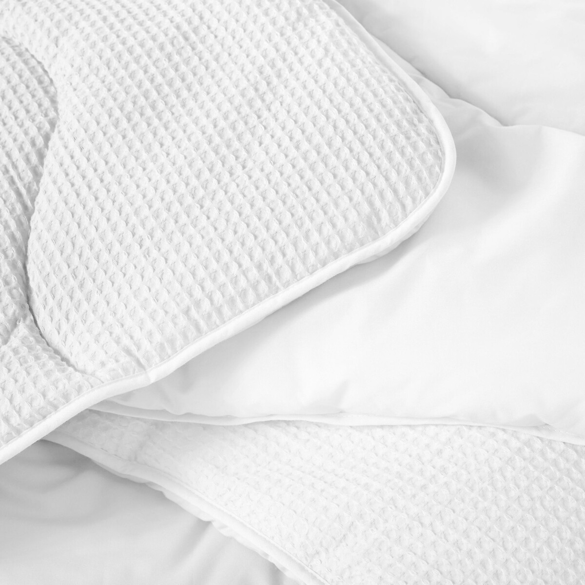 4.5 Tog Cotton Waffle Coverless Duvet white, NIGHT LARK