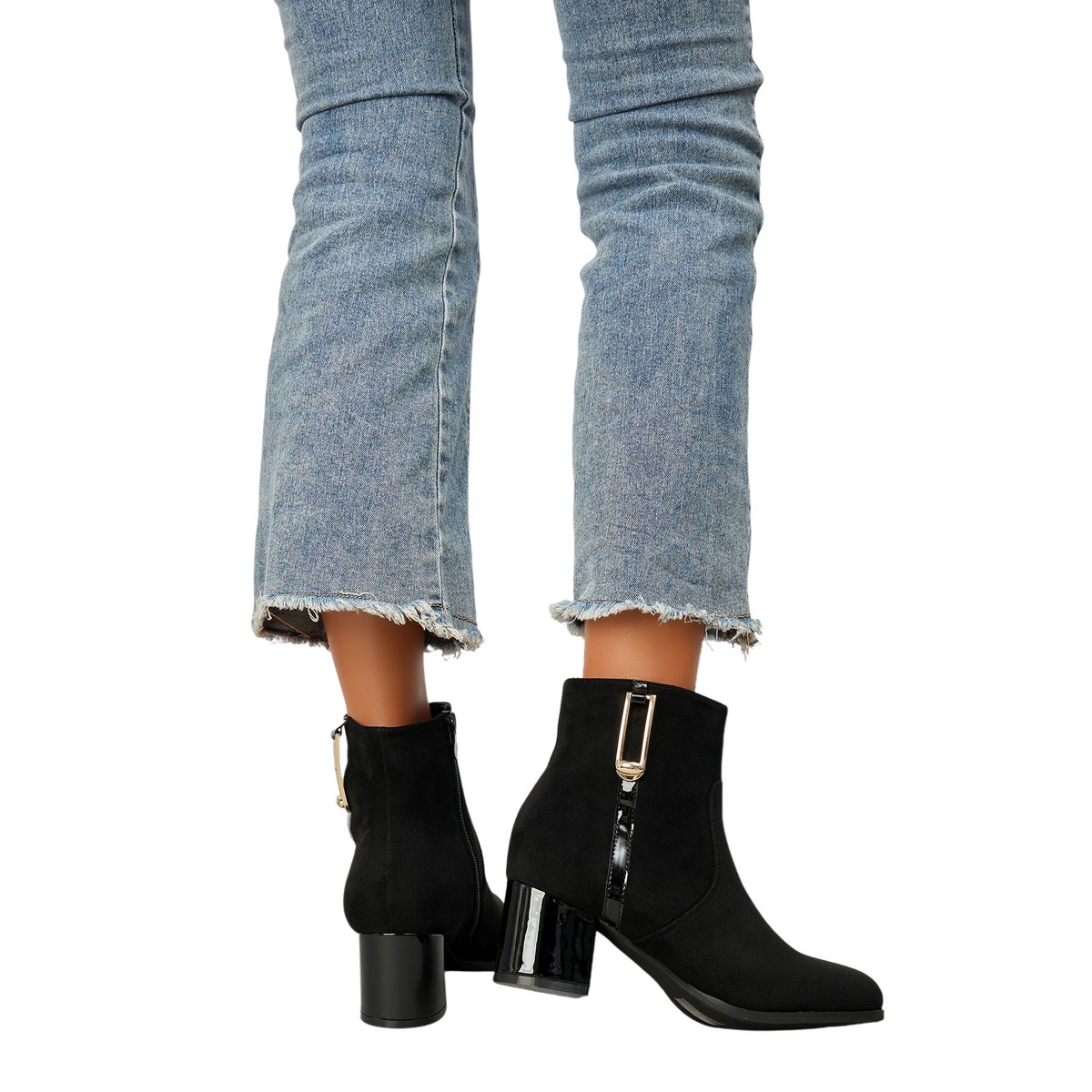 Bottines à Zip Super Mode noir, ENZA NUCCI