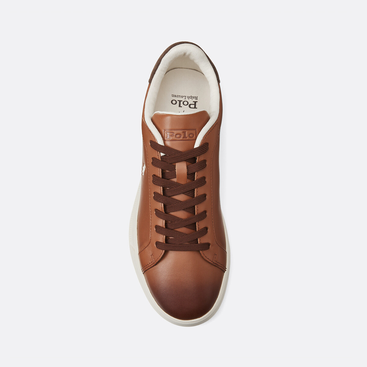 Zapatillas de piel Heritage Court II marrón, POLO RALPH LAUREN