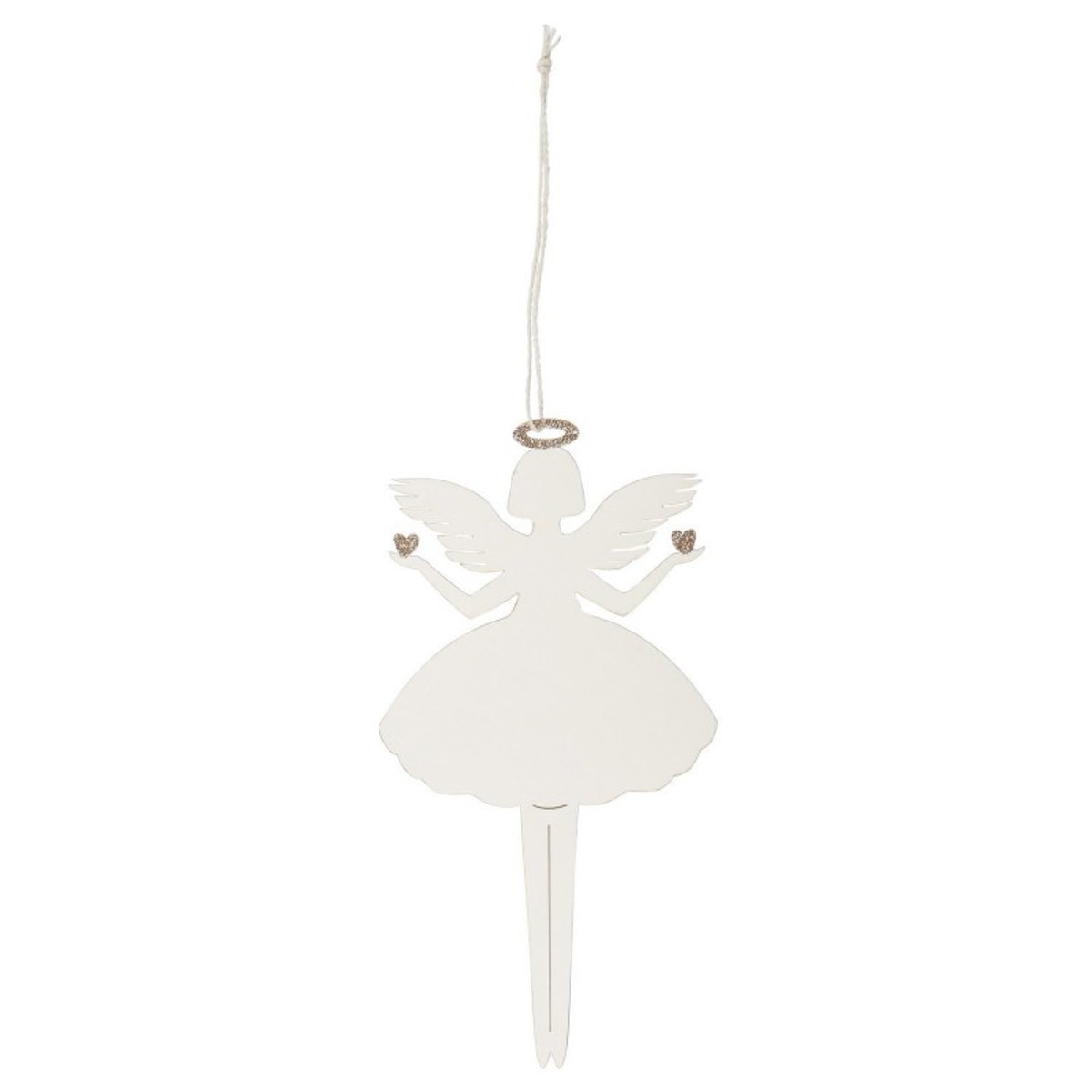 Décoration sapin de noël ange papier blanc, IB LAURSEN