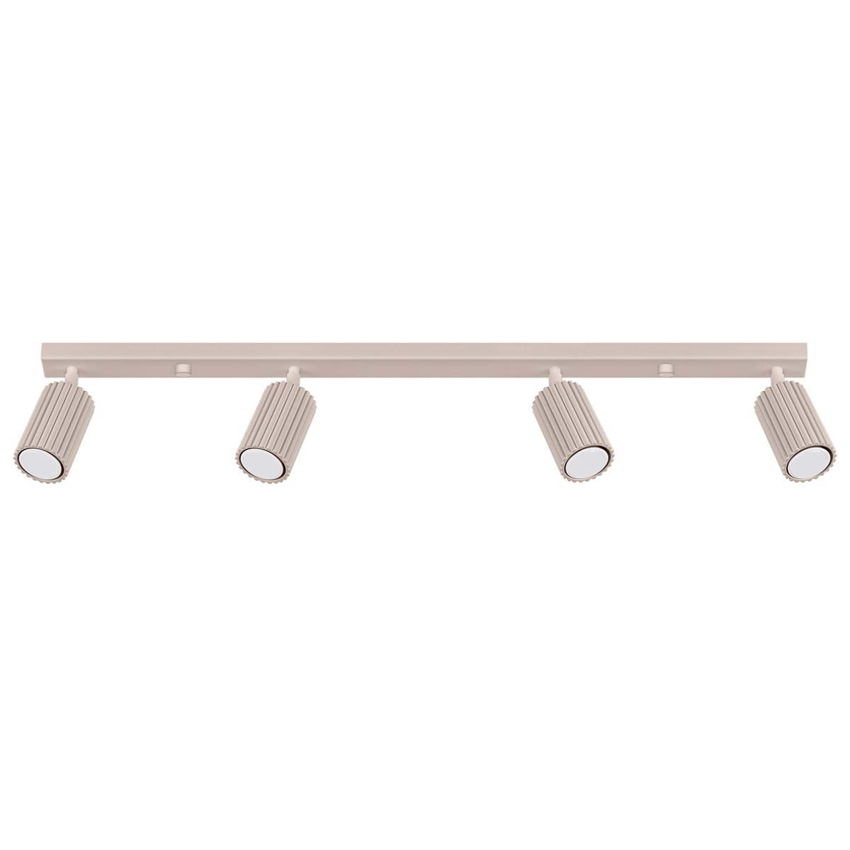 Plafonnier Aluminium Taupe GU10 4 Karbon marron, EDEN