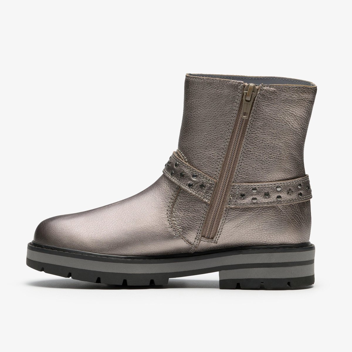 Boots Cuir PRAGUE SHINE K gris, CLARKS