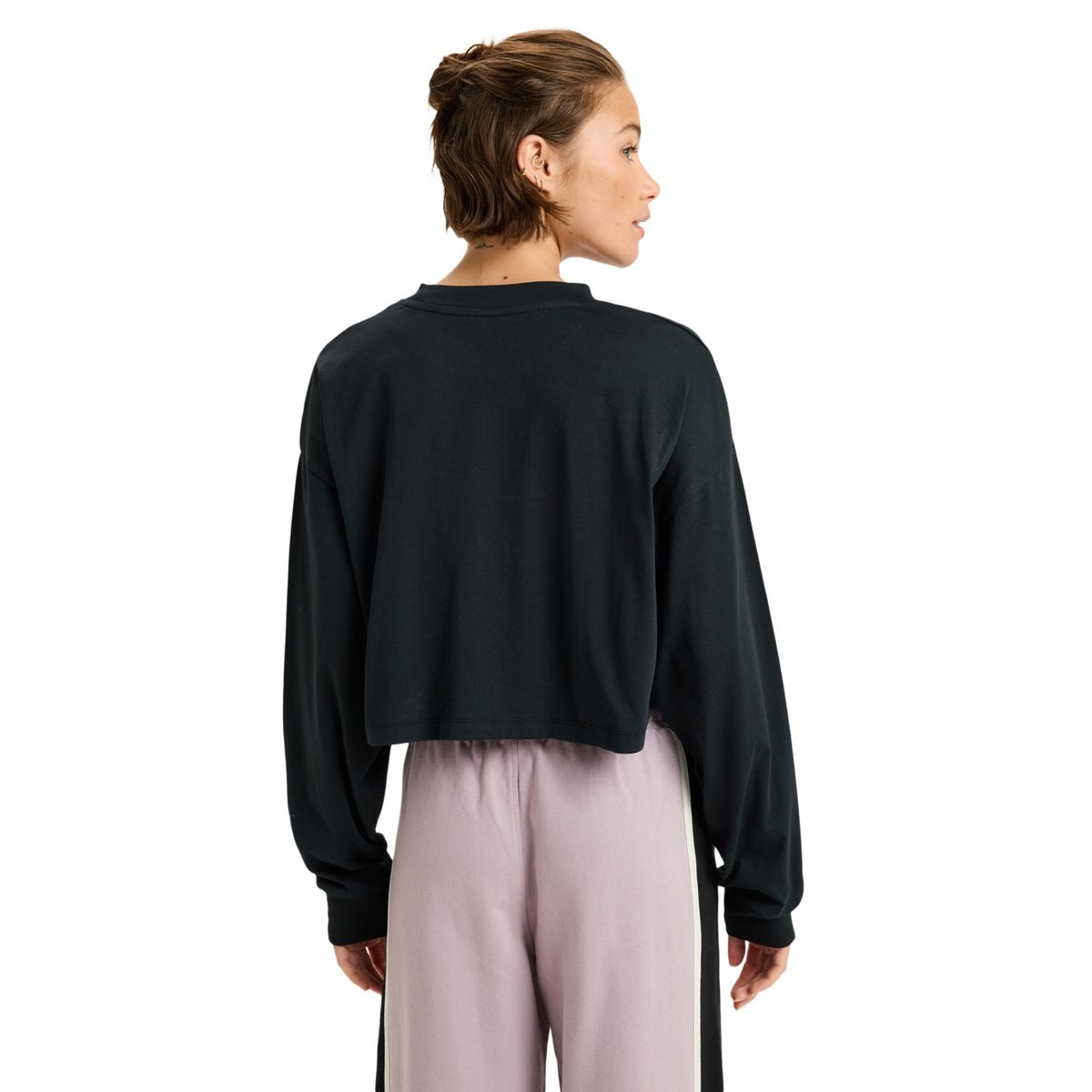 T-shirt d'entraînement à manches longues ESSENTIAL ENERGY BOXY. noir true black, ROXY