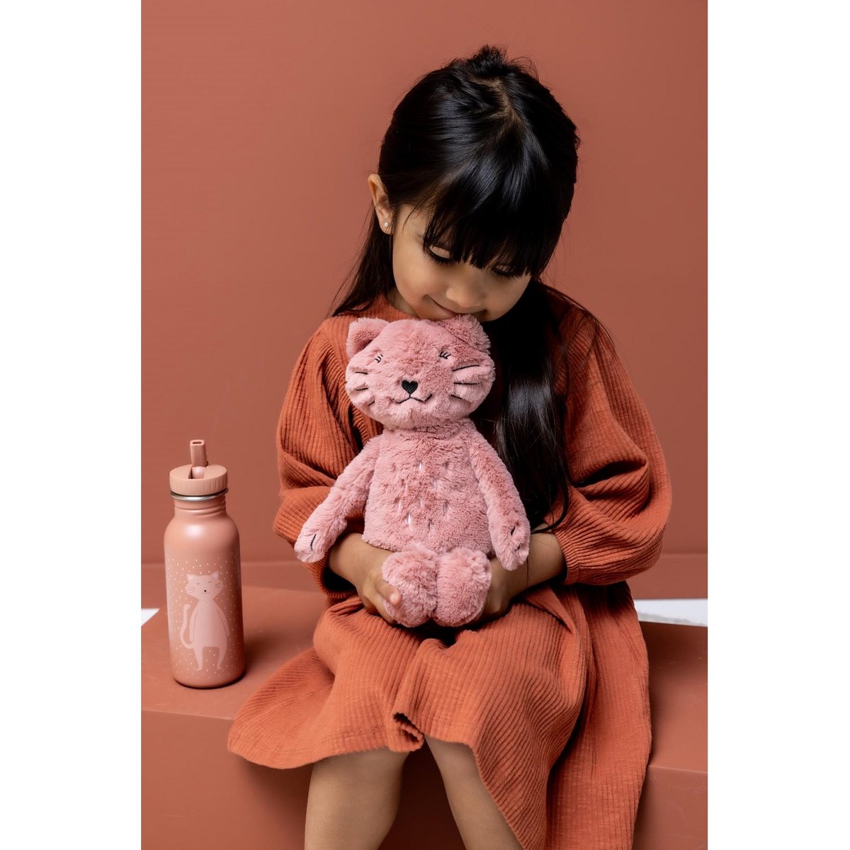 Animal en peluche 25 cm mrs cat rose, TRIXIE