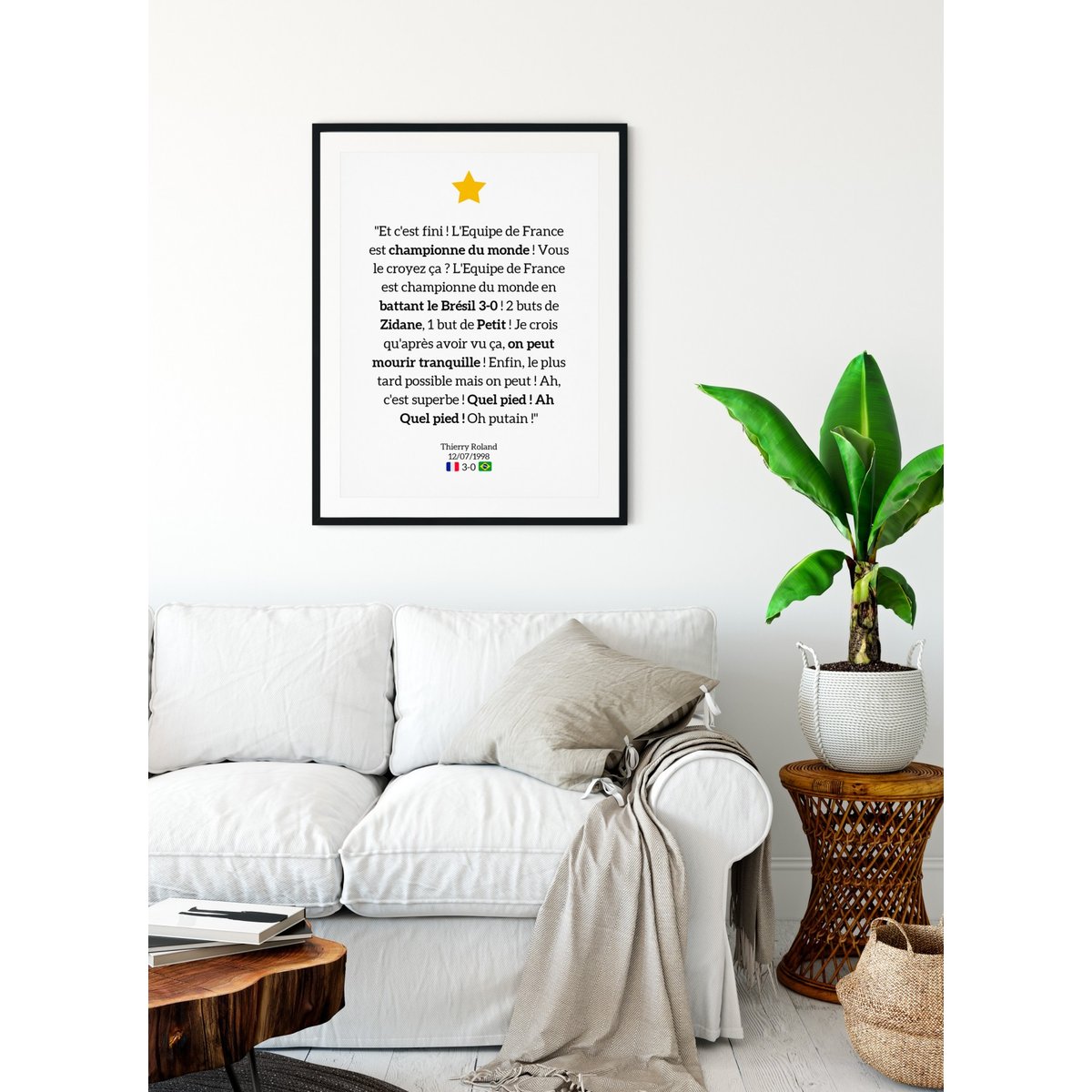 Affiche « On peut mourir tranquille » blanc, L'AFFICHERIE