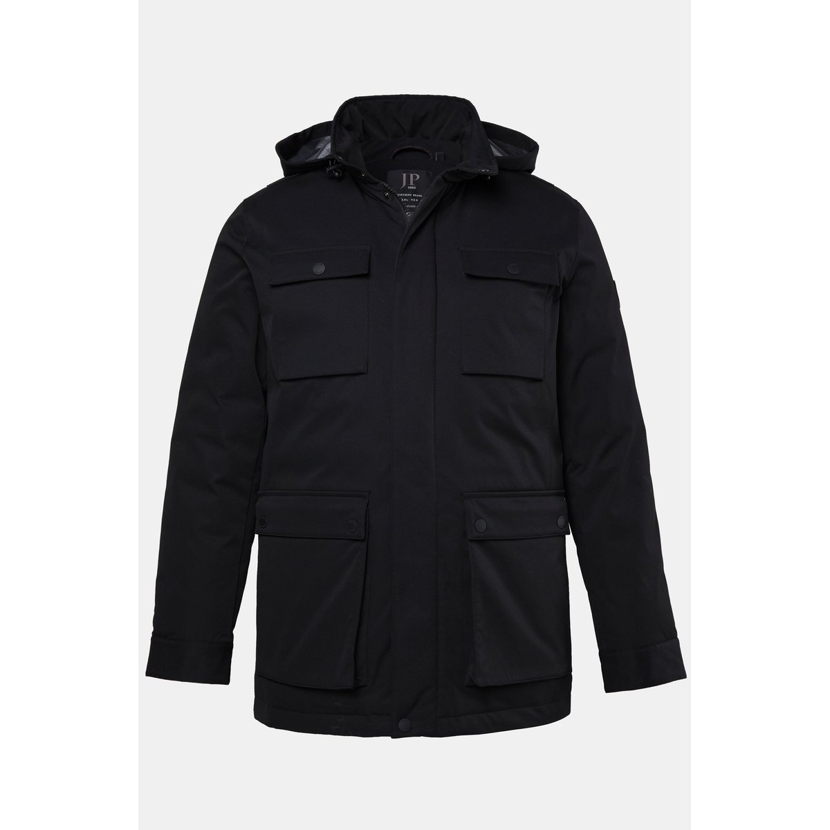 Veste de treillis technique, avec capuche noir, JP1880