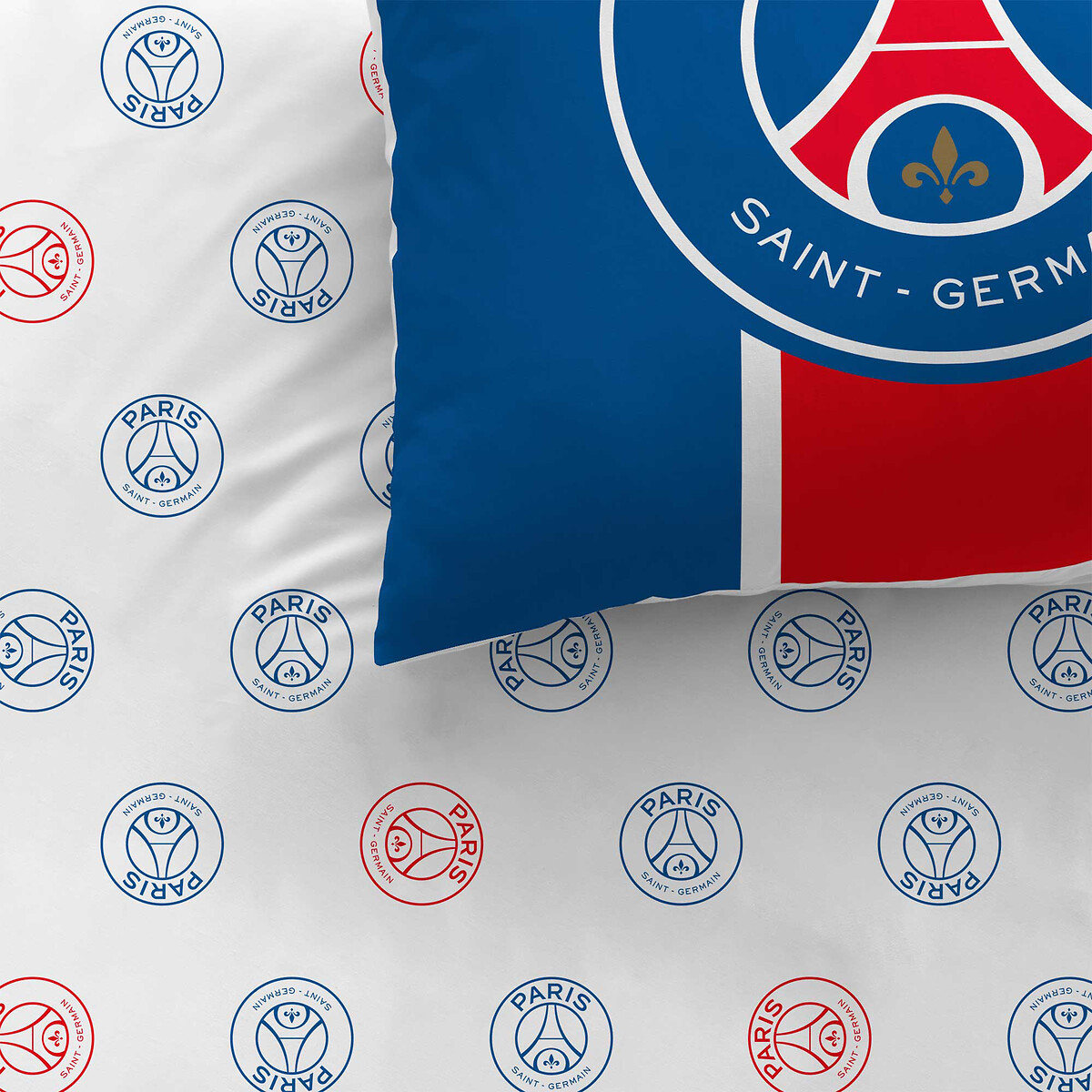 Parure de lit coton, PSG Classic imprimé, PSG