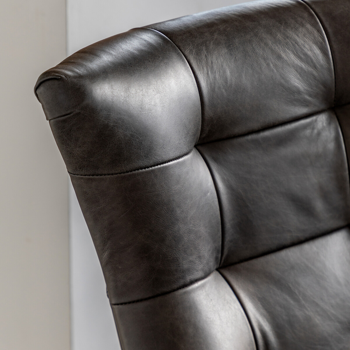 Bihar Leather Swivel Chair black, ÉDITÉ