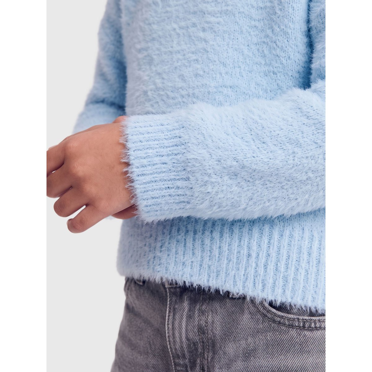 Pull En Maille cashmere blue, KIDS ONLY