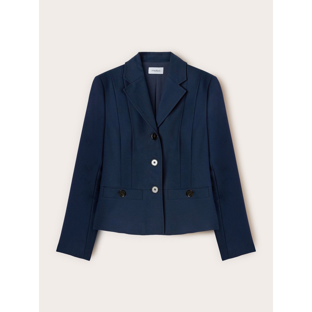 Veste blazer courte bleu, MOTIVI