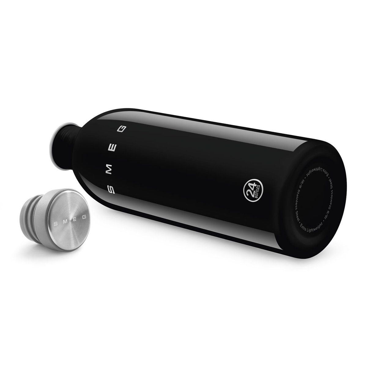 Bouteille non isotherme 1L WBF02 noir brillant, SMEG