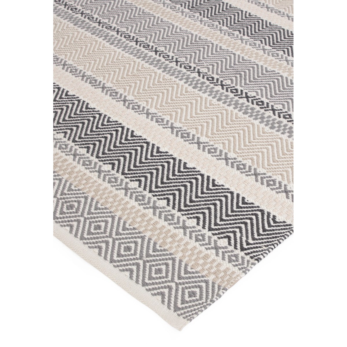 Tapis salon et chambre tissé plat SUMMER beige, NOVATREND