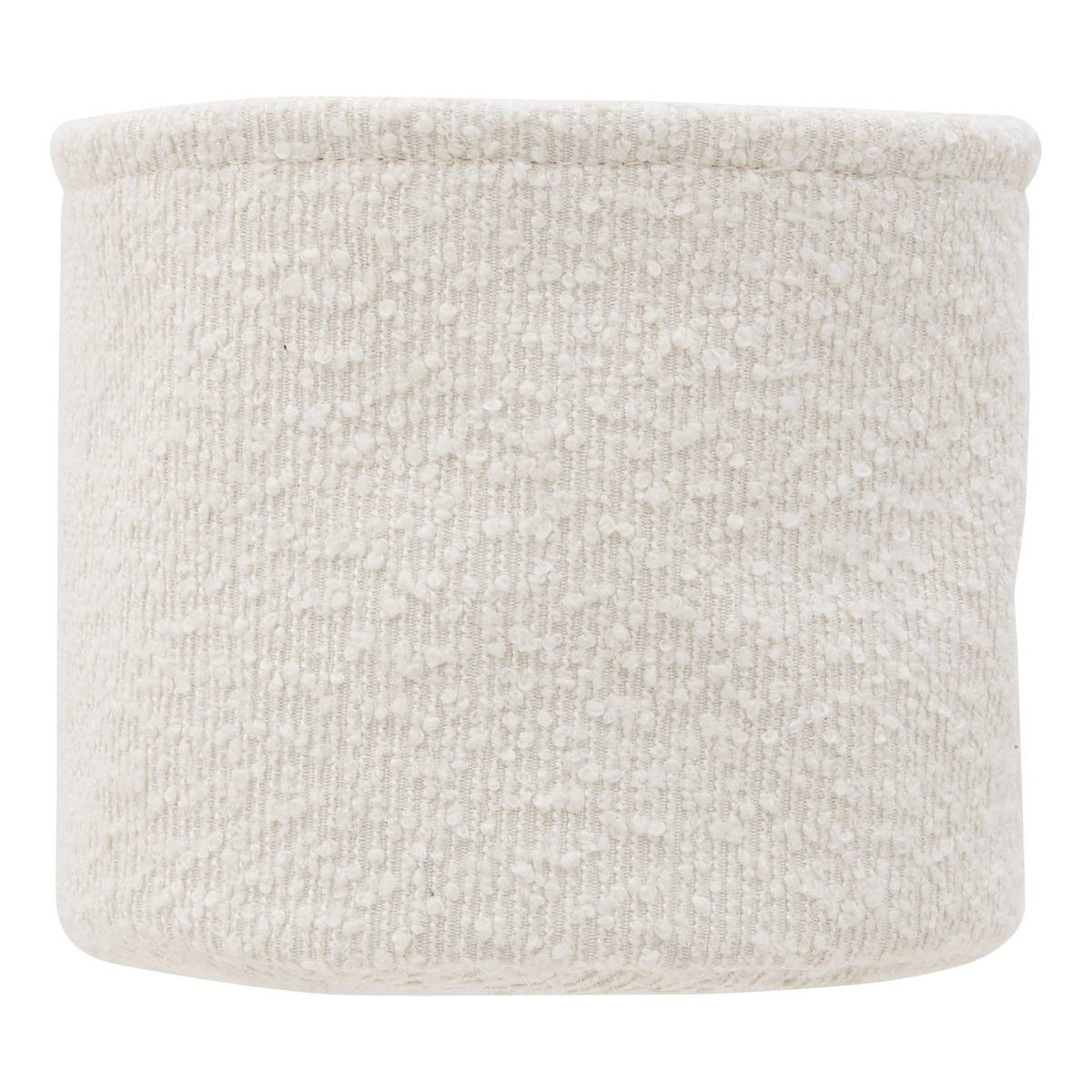 Lot de 3 paniers ronds BOUCLETTE blanc, 5FIVE SIMPLY SMART