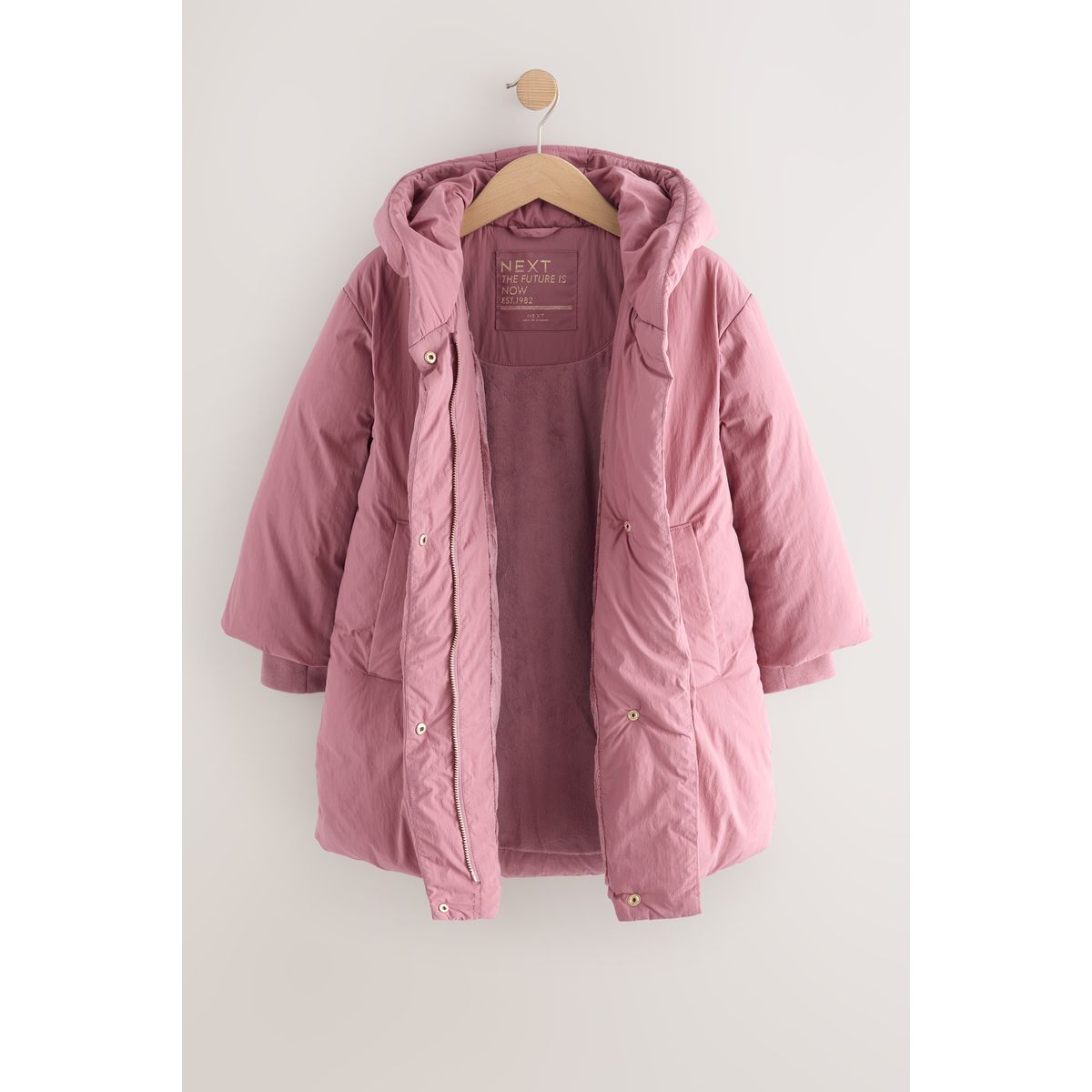 Doudoune rembourrée imperméable rose, NEXT