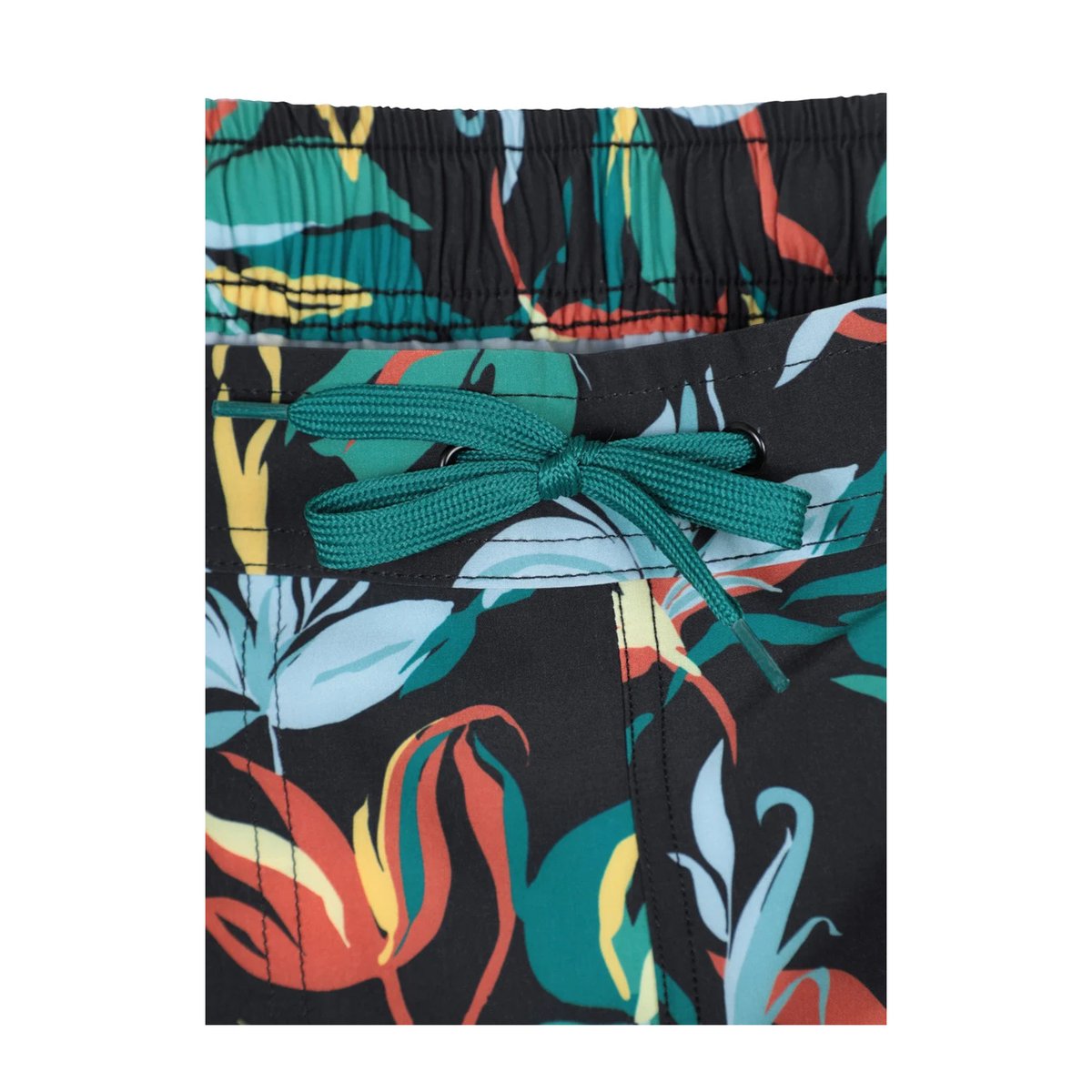 Boardshort à taille élastiquée motif/style fleurs PATTERNED noir, MOUNTAIN WAREHOUSE