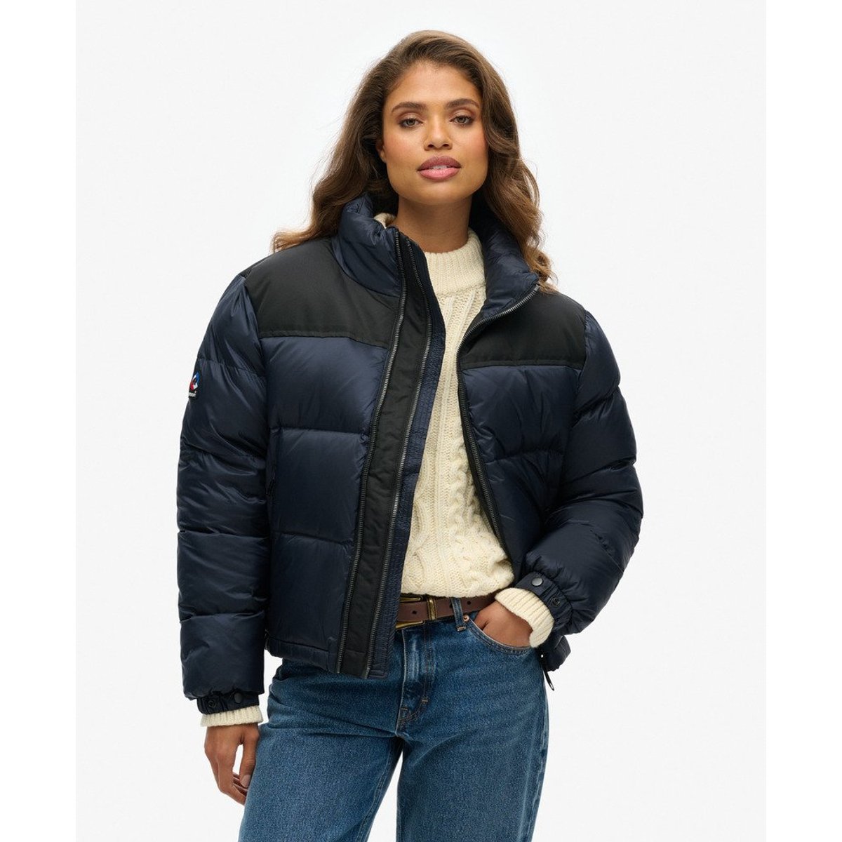 Doudoune Sportstyle Code bleu marine éclipse, SUPERDRY