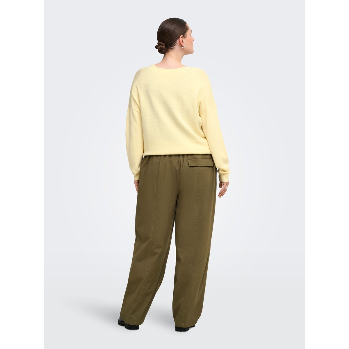 Pantalon Cargo ivy green 1, ONLY CARMAKOMA