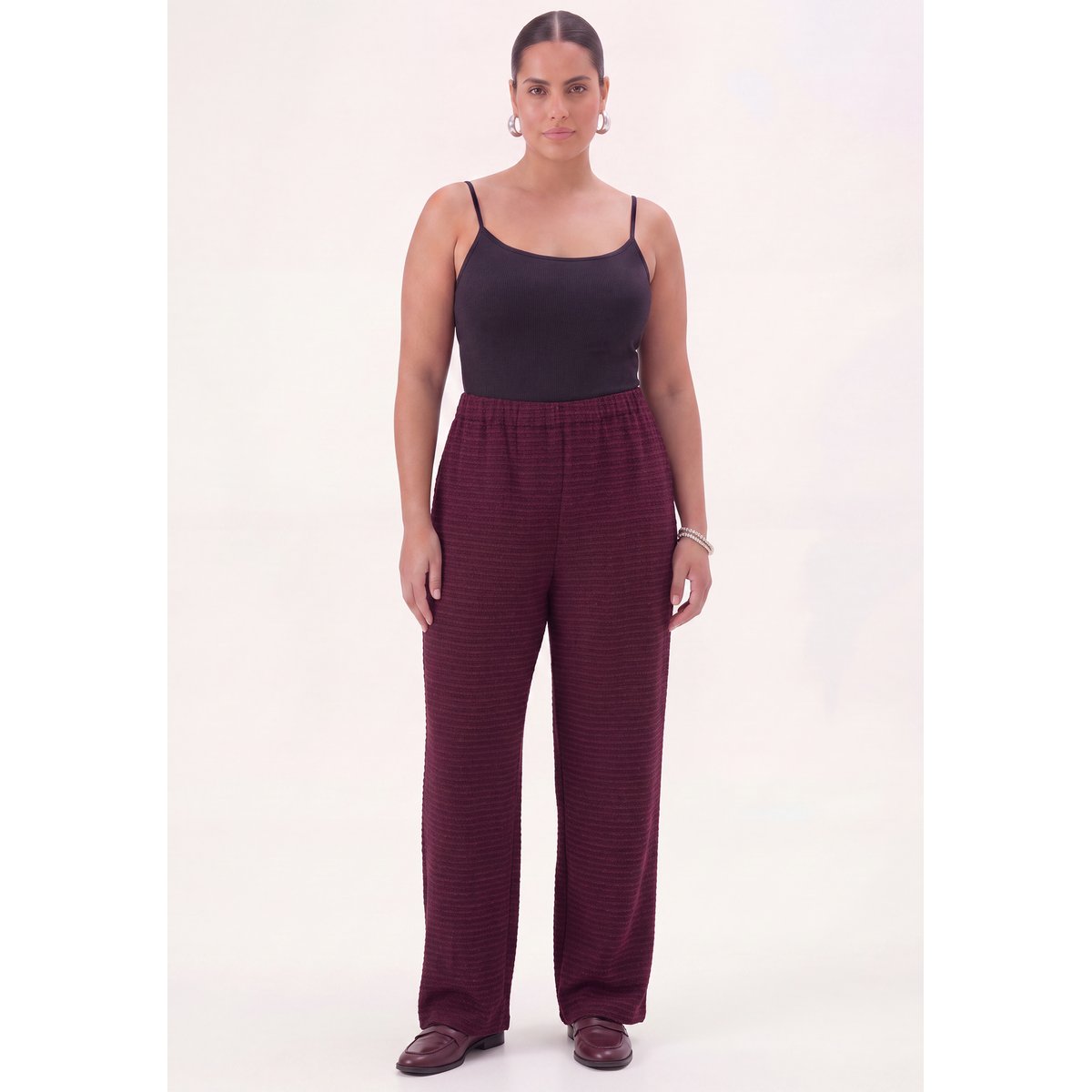 Pantalon Flare Fit violet, YOEK