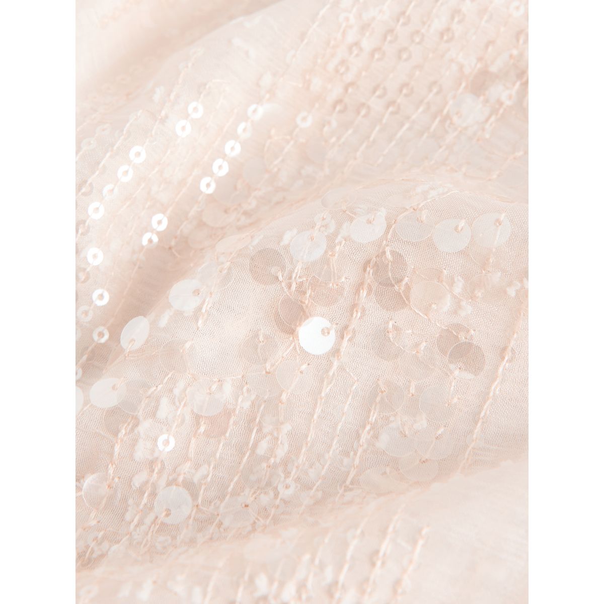 Jupe mi-longue ornée de sequins naturel, NEXT