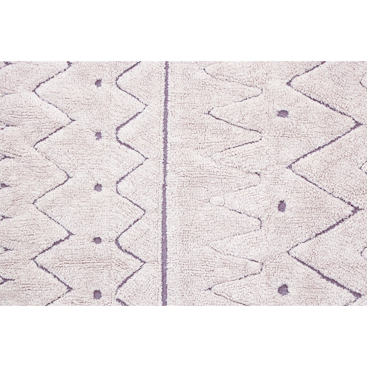 Tapis recyclé rectangulaire en coton azteca  RECYCLÉ naturel, LORENA CANALS