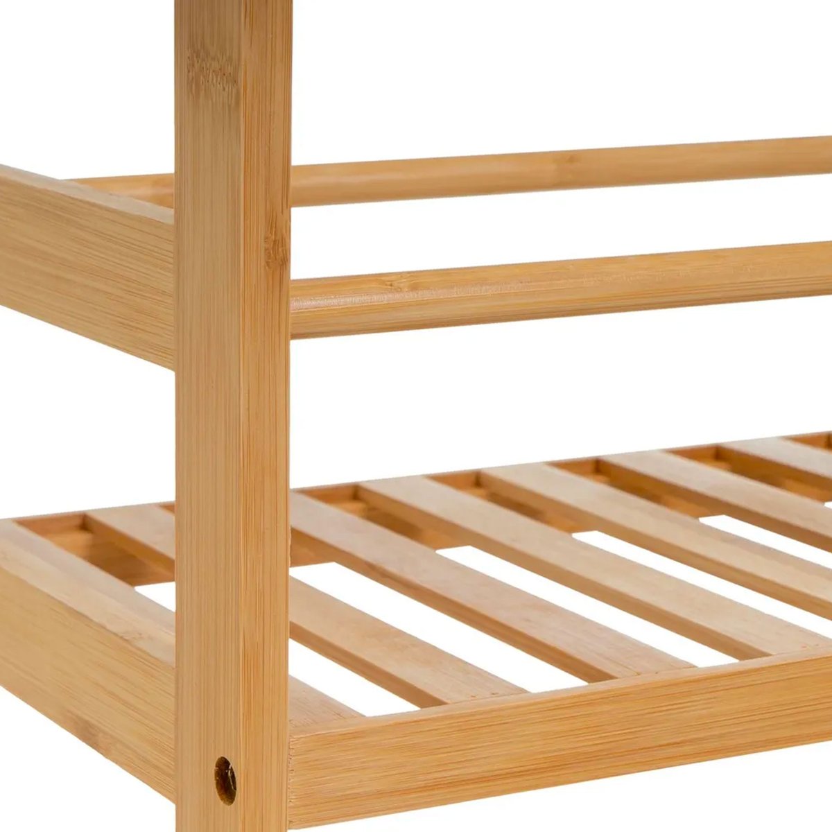 Desserte de cuisine sur roulettes en bambou 44x20x75cm bois, WADIGA