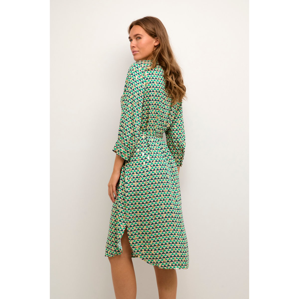 Dress vert graphique sesame, CULTURE