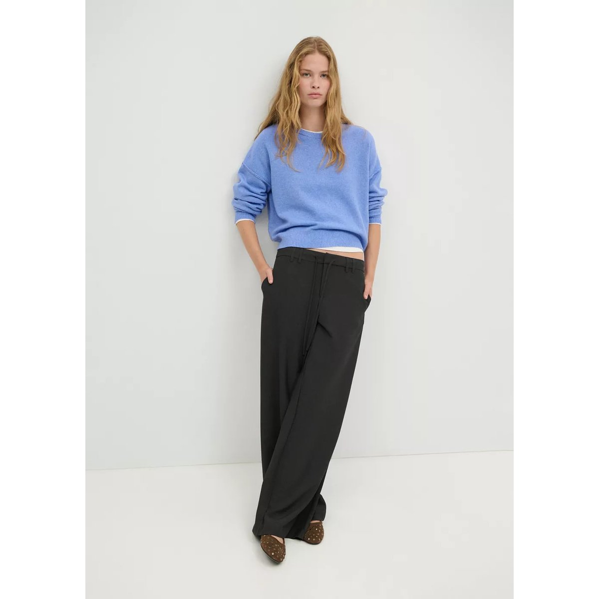 Pull-over jaspé bleu, MANGO TEEN