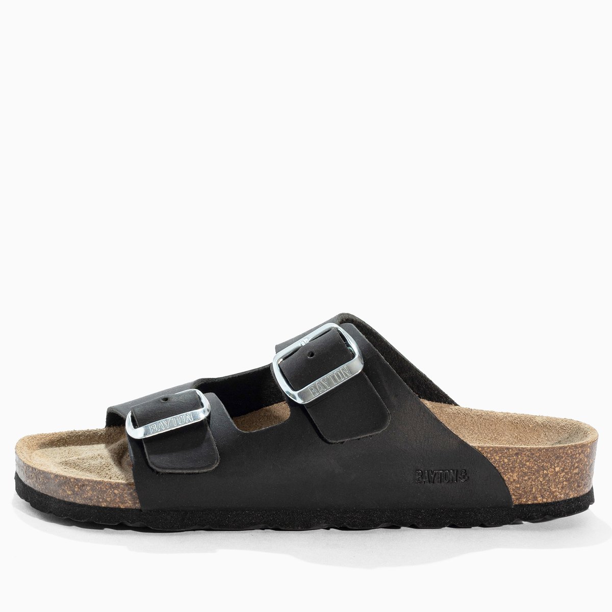 Sandales en cuir ATLAS noir, BAYTON