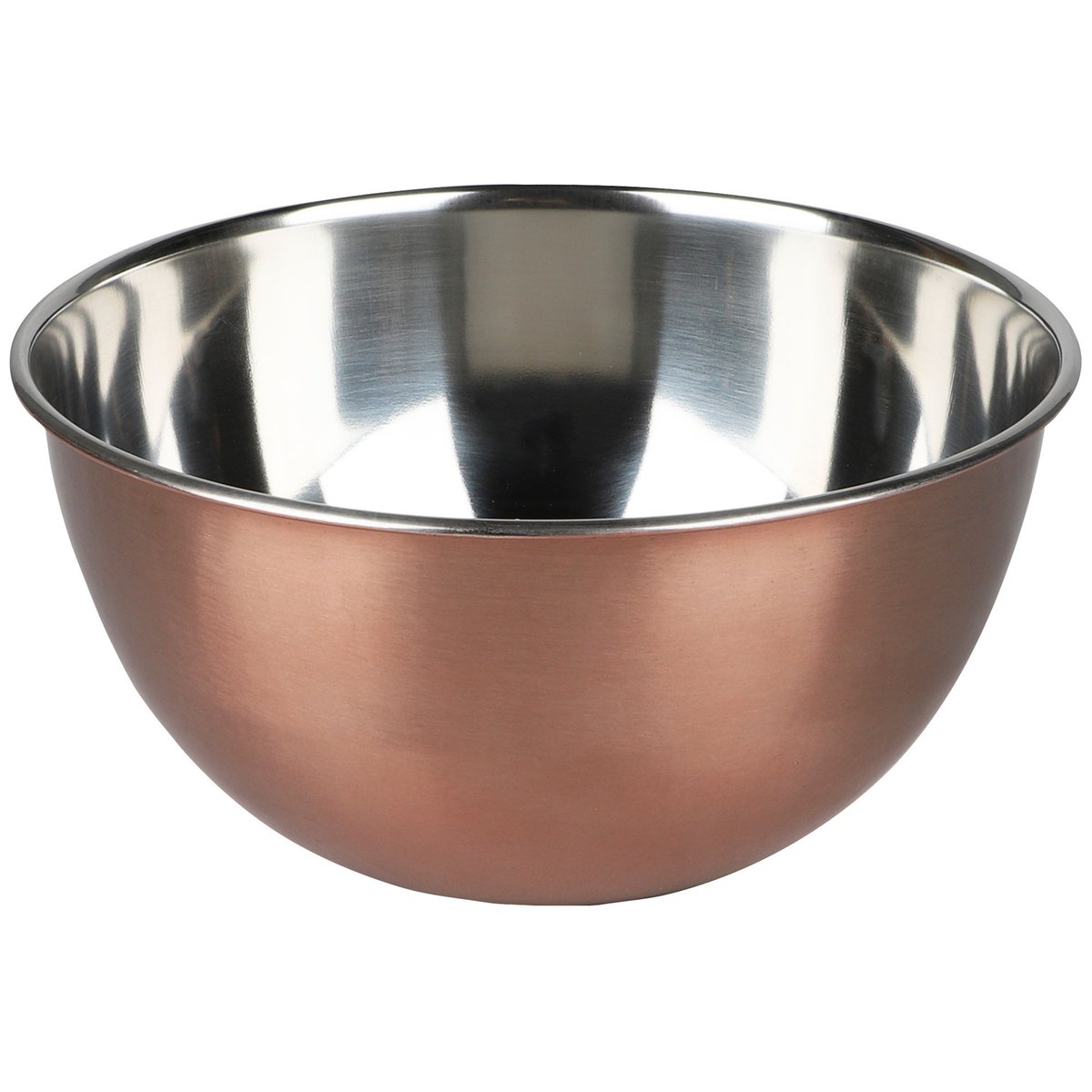 Saladier en inox doré rose 19x19x9.5cm doré, WADIGA