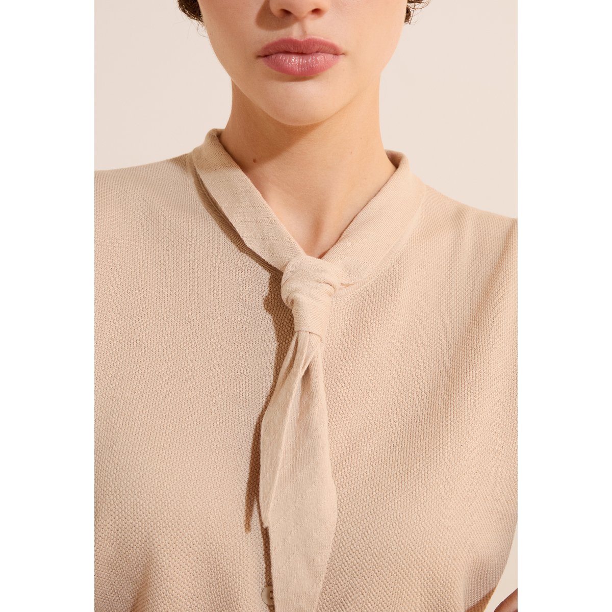 ETAM PULL STEPHANE - CARDI ML beige, ETAM
