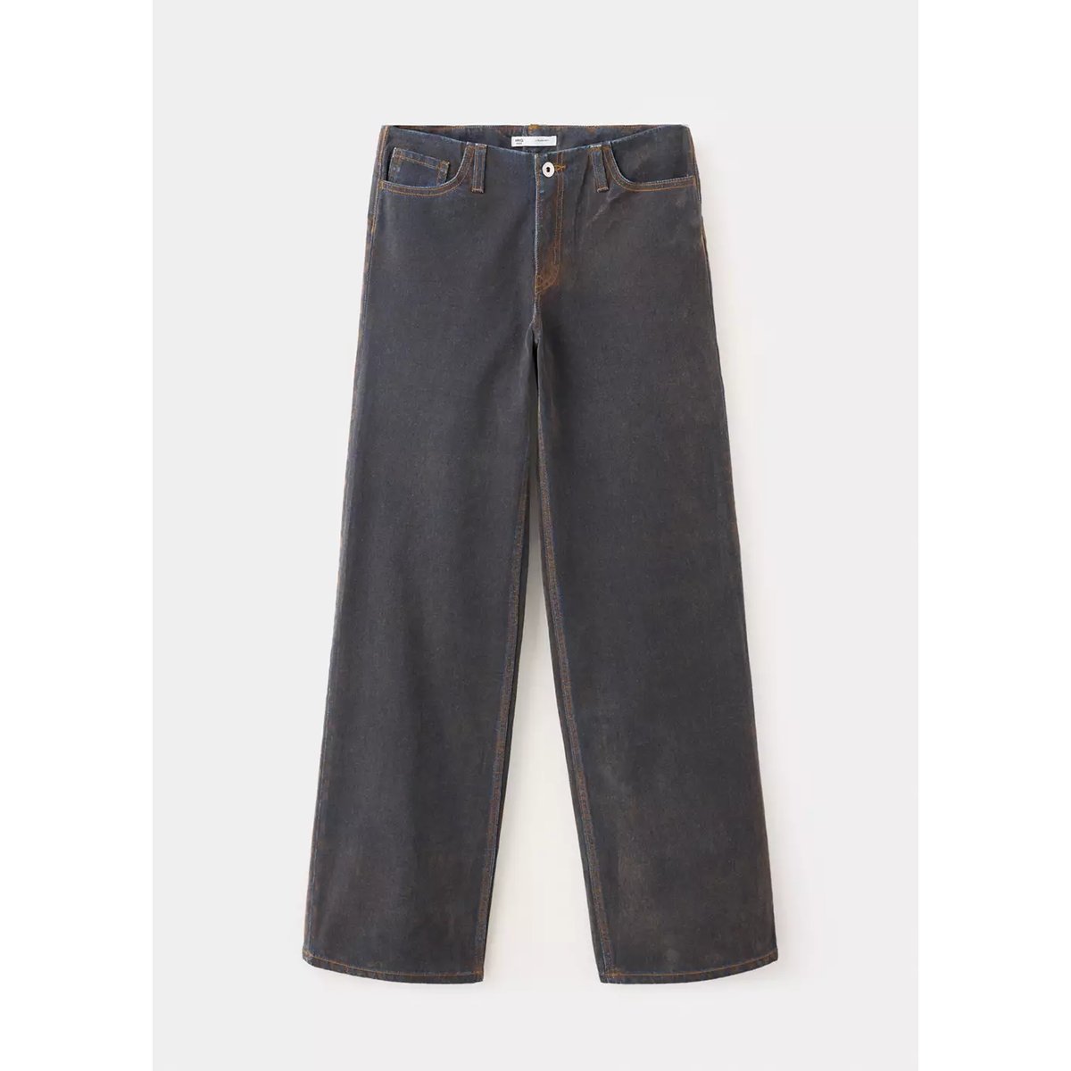 Jean wide leg en velours chocolat, MANGO TEEN