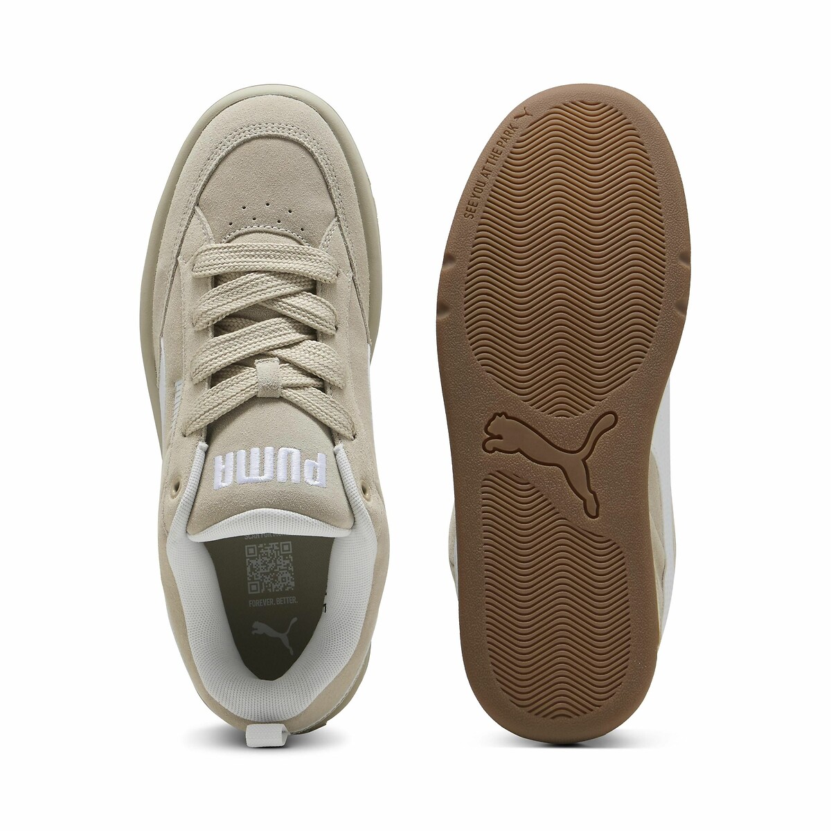 Baskets Park Lifestyle Raw gris/blanc, PUMA