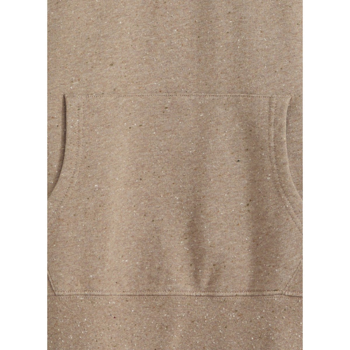 Sweat en coton gris à coupe droite pourvu d'un col à capuche beige, LEVI'S