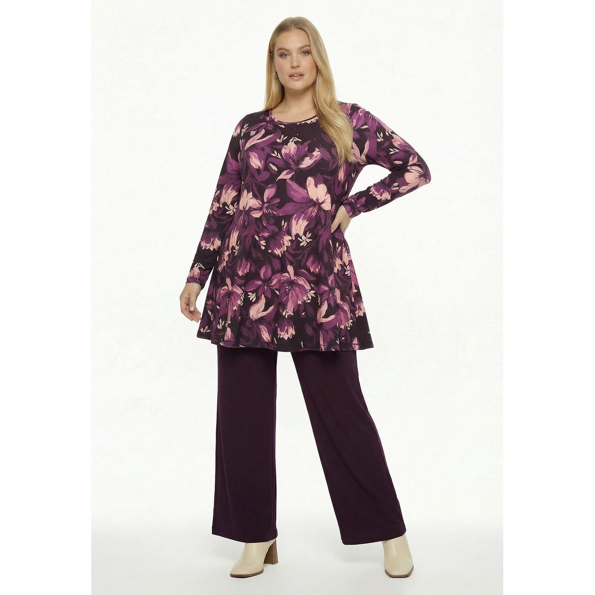 Tunique avec manches longues violet, YOEK