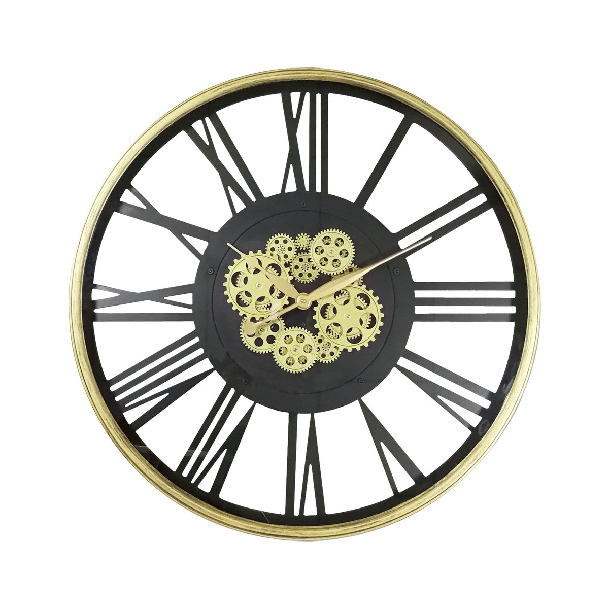 Horloge mécanismes sans fond 80cm or, EMDE