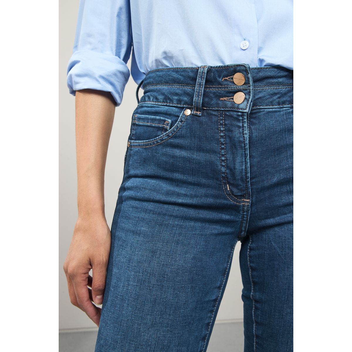 Jean slim sculptant jean bleu moyen, NEXT