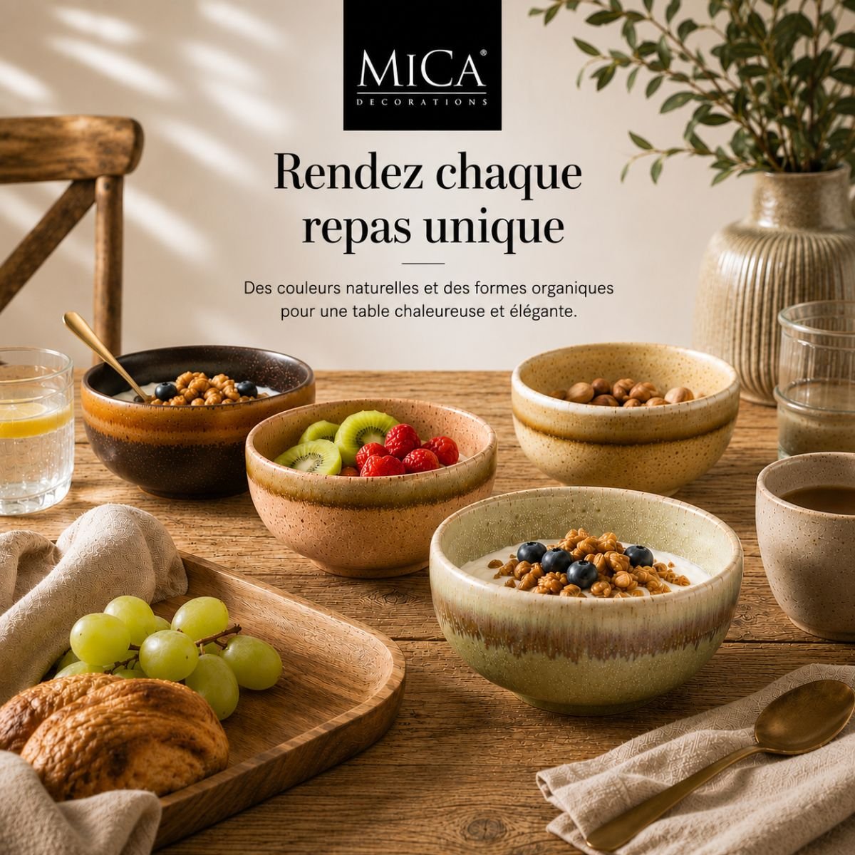 Petits bols BRINO rose, MICA DECORATIONS