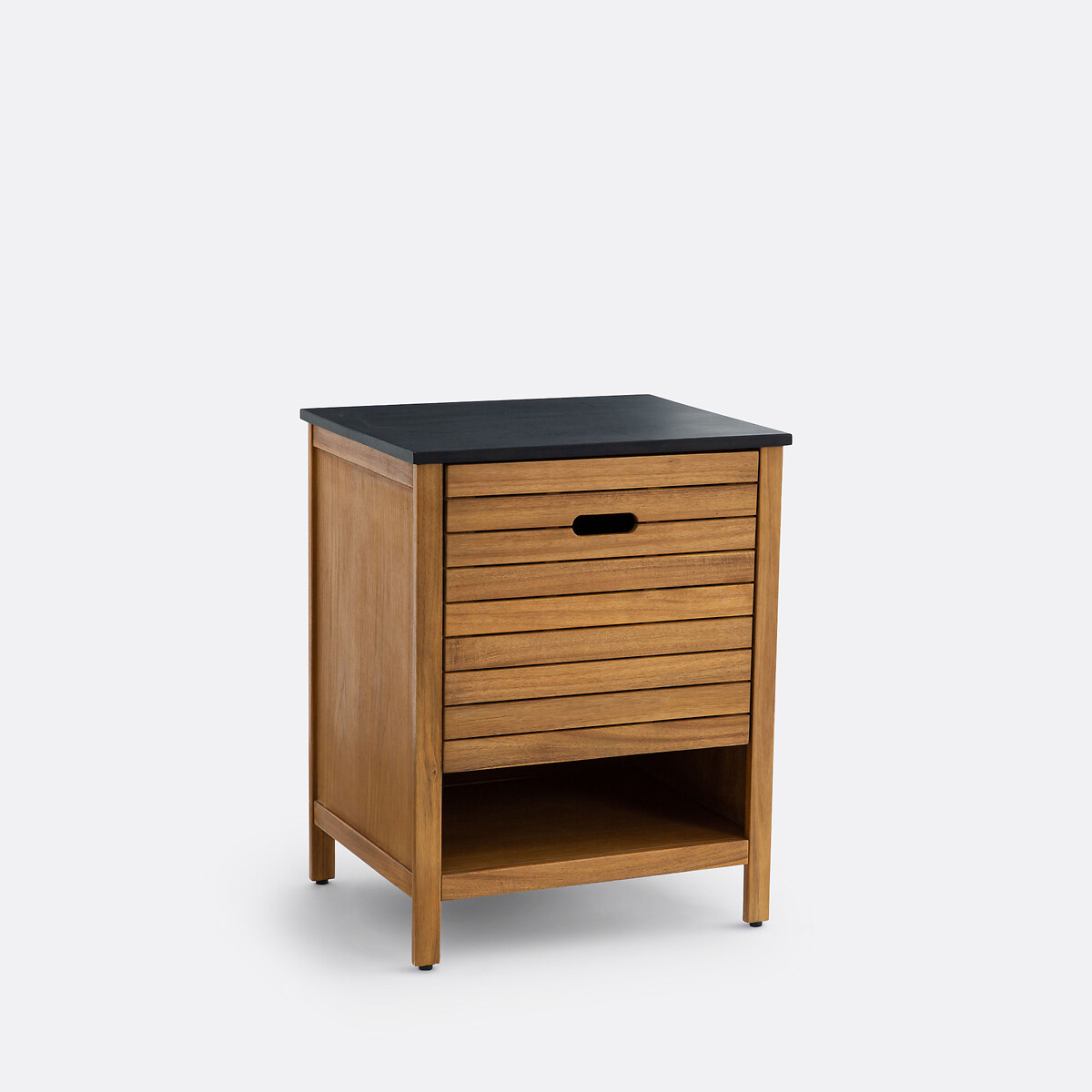 Meuble sous vasque, Saturne, Acacia, 60 cm naturel, LA REDOUTE INTERIEURS