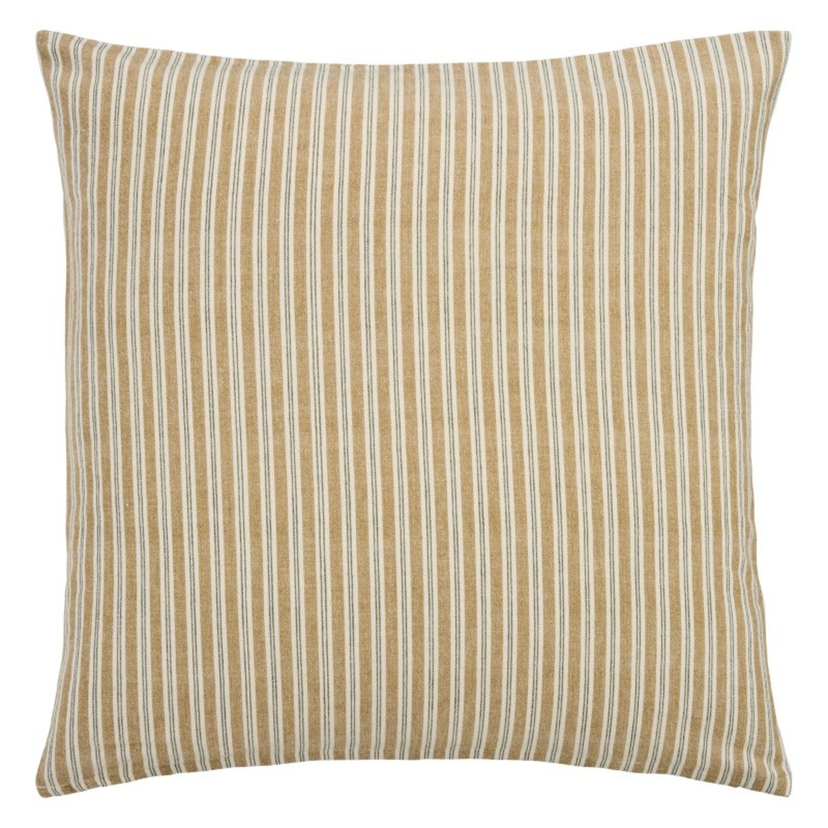 Housse de coussin coton rayures jaune moutarde, IB LAURSEN