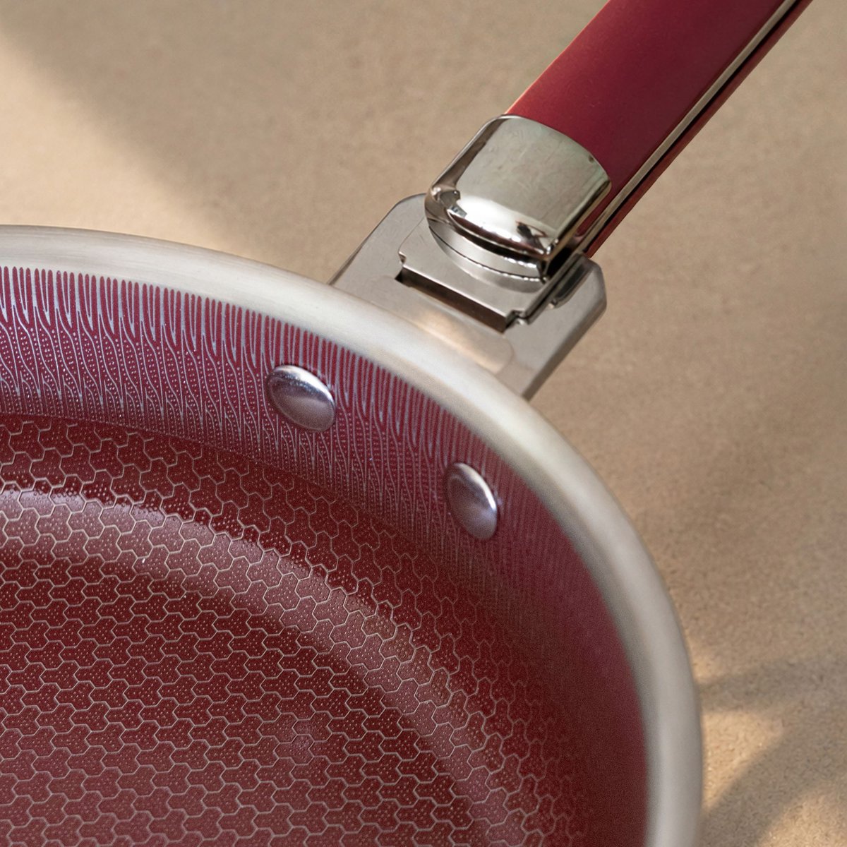 Casserole 16cm en acier inoxydable, AGLAE lie de vin, MENASTYL