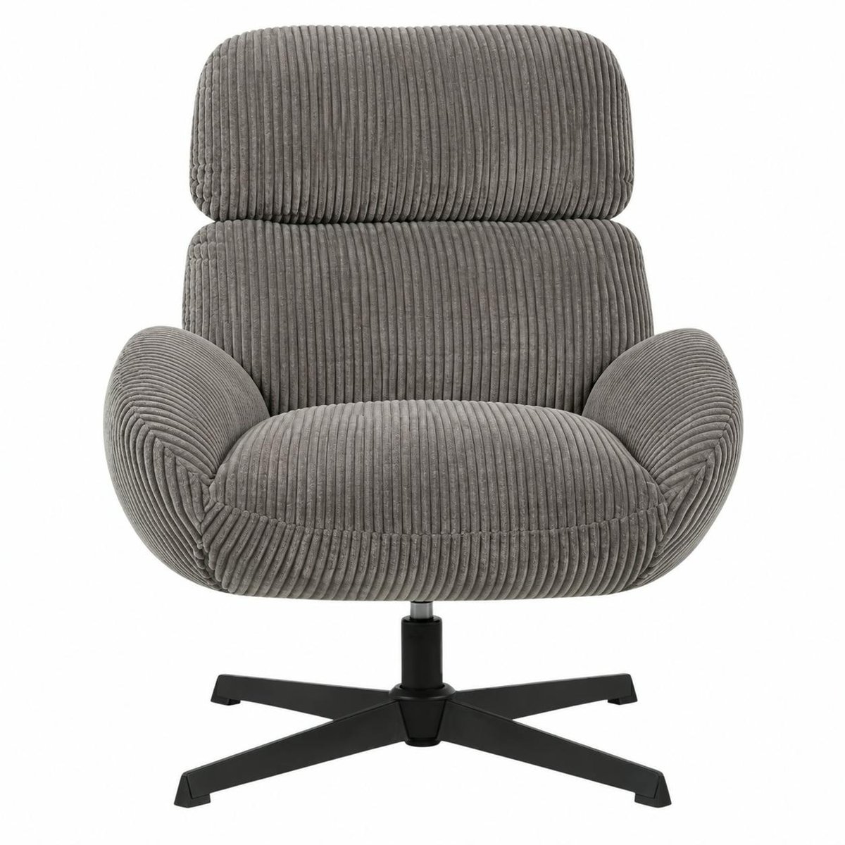 Fauteuil de salon rotatif IENA gris, PIER IMPORT
