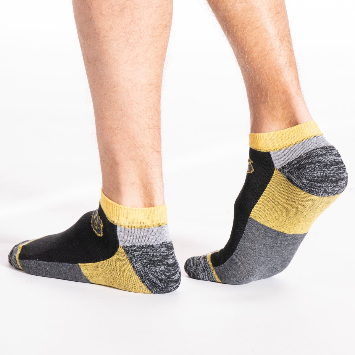 Chaussettes de travail basses renforcées, lot de 3 SOCKSN noir, RICA LEWIS