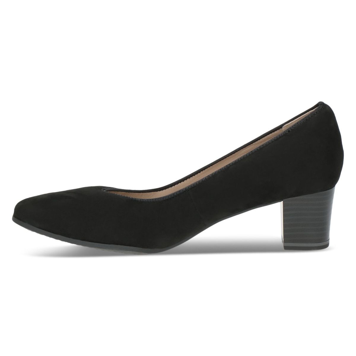 Escarpin en cuir noir suède, CAPRICE