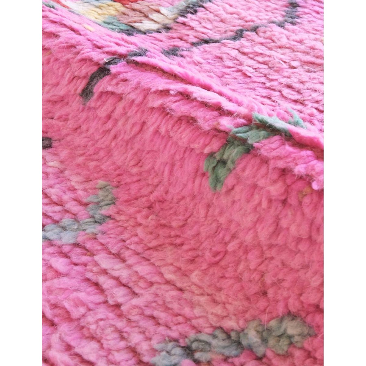 Tapis berbère marocain en laine 171 x 261 cm rose poudrée, AFK LIVING